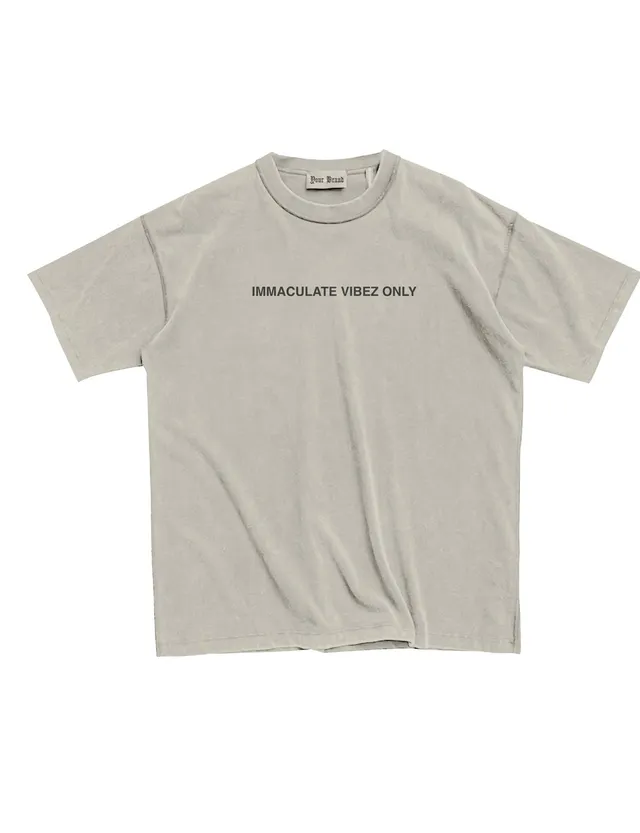 Curated Vibez tee, front: Immaculate Vibez Only
